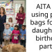 AITA for using p**p bags for my daughter’s birthday party?