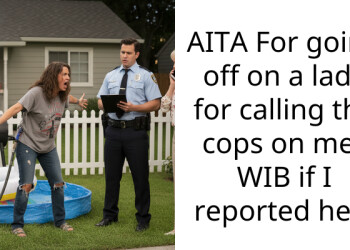 AITA For going off on a lady for calling the cops on me? WIB if I reported her?