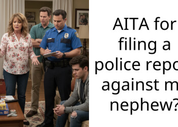 AITA for filing a police report against my nephew?
