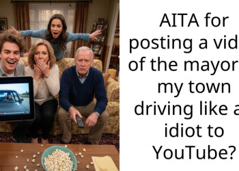 AITA for posting a video of the mayor of my town driving like an idiot to YouTube?