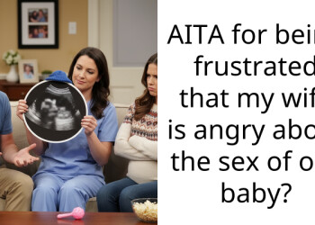 AITA for being frustrated that my wife is angry about the s*x of our baby?