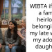 WIBTA if I give a family heirloom belonging to my late wife to my adopted daughter?