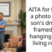 AITA for having a photo of my son’s dna test framed and hanging in the living room?