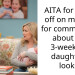 AITA for going off on my wife for commenting about our 3-week-old daughter’s looks?
