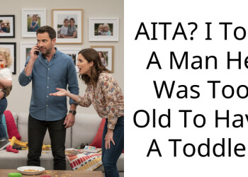 I told my date he lacked judgment for having a toddler at 54 and he lost it