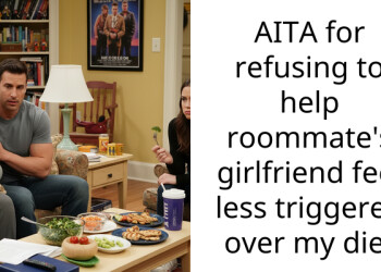 AITA for refusing to help roommate’s girlfriend feel less triggered over my diet