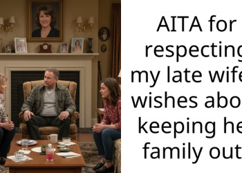 AITA for respecting my late wife’s wishes about keeping her family out?
