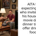 AITA for expecting a guy who invites me to his house for a movie date at dinner time to offer drinks or food?