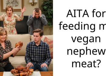 AITA for feeding my vegan nephew meat?