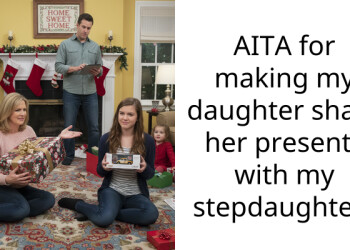 AITA for making my daughter share her presents with my stepdaughter?