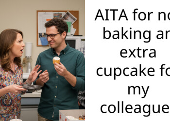 AITA for not baking an extra cupcake for my colleague?
