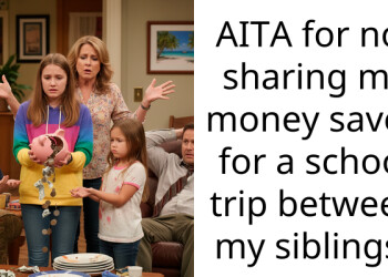 AITA for not sharing my money saved for a school trip between my siblings?
