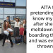 AITA for pretending not to know my fiancé after she had a meltdown during boarding the plane and was eventually thrown off?