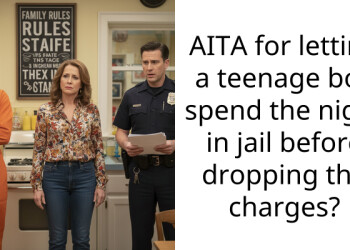 AITA for letting a teenage boy spend the night in jail before dropping the charges?