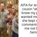 AITA for telling my cousin “at least I know my parents wanted me” when she kept making comments about me not being family