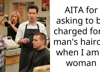 AITA for asking to be charged for a man’s haircut when I am a woman