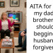 AITA for telling my dad and brother they should try begging my husband for forgiveness?