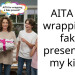 AITA for wrapping a fake present for my kids?