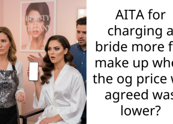 Makeup Artist Gets Lambasted For Trying To Charge Client $350 Extra After Finding Out She Was Bride