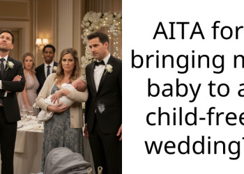 Woman Brings Baby To Child-Free Wedding Without Explicit Permission, Gets Confronted By Groom’s Mom For Being Rude