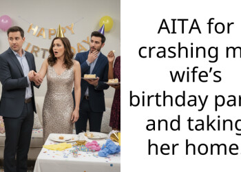 AITA for crashing my wife’s birthday party and taking her home.