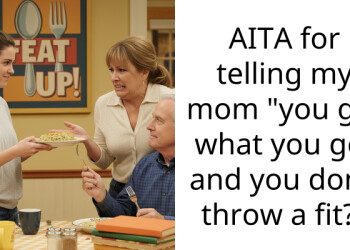 My Mom Demanded I Cook For Her So I Treated Her Like The Toddler She’s Acting Like