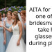 AITA for telling one of my bridesmaids to take her gla*ses off during photos?