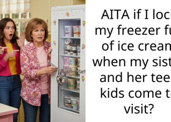 AITA if I lock my freezer full of ice cream when my sister and her teen kids come to visit?