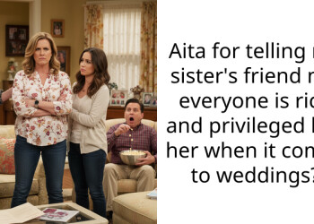 Aita for telling my sister’s friend not everyone is rich and privileged like her when it comes to weddings?