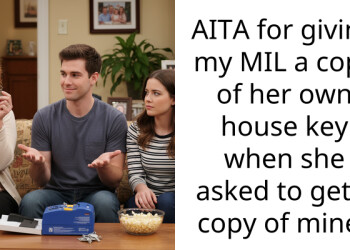 AITA for giving my MIL a copy of her own house key when she asked to get a copy of mine?