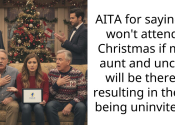 AITA for saying I won’t attend Christmas if my aunt and uncle will be there, resulting in them being uninvited?
