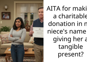 AITA for making a charitable donation in my niece’s name vs giving her a tangible present?