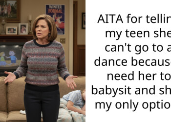 AITA for telling my teen she can’t go to a dance because I need her to babysit and she’s my only option?
