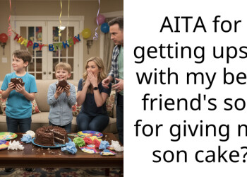 AITA for getting upset with my best friend’s son for giving my son cake?