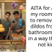 AITA for asking my roommates to remove their d**dos from the bathroom mirror in a way that was not kind?