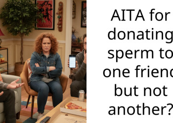 AITA for donating s**rm to one friend but not another?