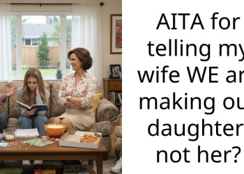 AITA for telling my wife WE are making our daughter, not her?