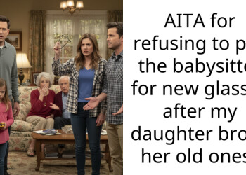 AITA for refusing to pay the babysitter for new gla*ses after my daughter broke her old ones?