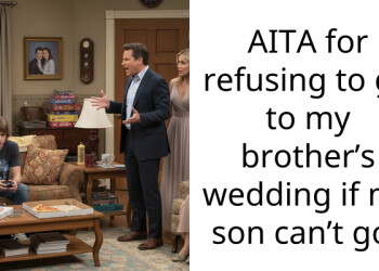 AITA for refusing to go to my brother’s wedding if my son can’t go?