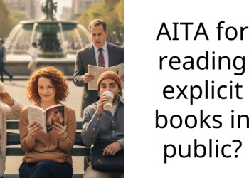 AITA for reading explicit books in public?