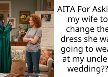 AITA For Asking my wife to change the dress she was going to wear at my uncle’s wedding??