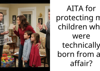 AITA for protecting my children who were technically born from an affair?