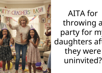 AITA for throwing a party for my daughters after they were uninvited?