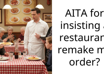 AITA for insisting a restaurant remake my order?
