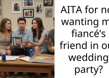 AITA for not wanting my fiancé’s friend in our wedding party?