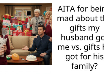AITA for being mad about the gifts my husband got me vs. gifts he got for his family?