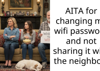 AITA for changing my wifi pa*sword and not sharing it with the neighbor?
