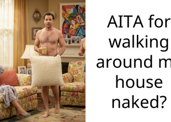 AITA for walking around my house n**ed?