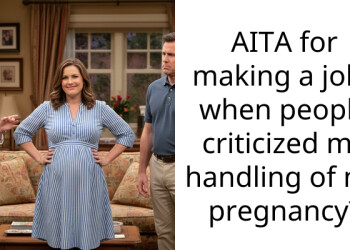 AITA for making a joke when people criticized my handling of my pregnancy?