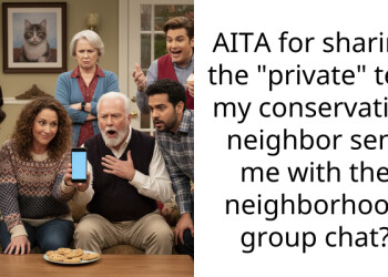 AITA for sharing the “private” text my conservative neighbor sent me with the neighborhood group chat?